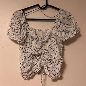 Black and White Polka dot Blouse